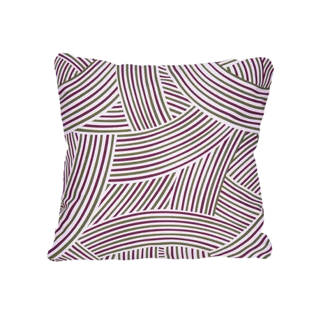 Fermob Croisière Coussin 44 x 44cm Cordage Cerise Noire B9 