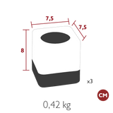 Fermob Cuub Lot de 3 photophores h.8cm 