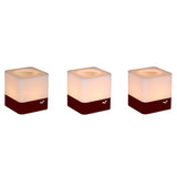 Fermob Cuub Lot de 3 photophores h.8cm Cerise noire 