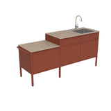 Fermob Goosto Cuisine la gourmande Ocre rouge 20 