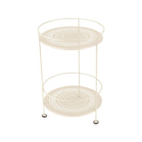 Fermob Guinguette Guéridon double plateau perforé Beige latte E8 