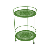 Fermob Guinguette Guéridon double plateau perforé Vert croquant G7 