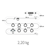 Fermob Hoopik Guirlande L.1200cm – Type J Version Suisse 