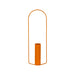 Fermob Itac Vase Cylindrique H 76cm Orange confite E2 