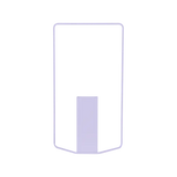 Fermob Itac Vase rectangulaire H 62cm Guimauve D1 