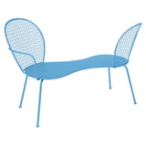 Fermob Lorette Banquette Conversation Bleu maya E1 