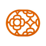 Fermob Lorette dessous de Plat 22 x 17.5cm Orange confite E2 