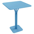 Fermob Luxembourg Guéridon haut 80 x 80cm Bleu maya E1 