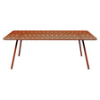 Fermob Luxembourg Table 207 x 100cm Orange confite E2 