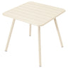 Fermob Luxembourg Table 4 Pieds 80 x 80cm Beige latte E8 