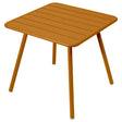Fermob Luxembourg Table 4 Pieds 80 x 80cm Pain d'épices D2 