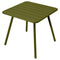 Fermob Luxembourg Table 4 Pieds 80 x 80cm Pesto D3 