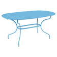 Fermob Opéra+ Table ovale 160 x 90cm Bleu maya E1 