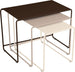 Fermob Oulala Trilogie de Tables basses Gigognes Tonka / Muscade / Beige latte 