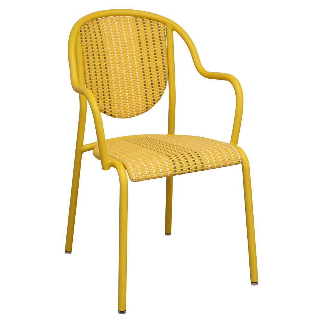 Fermob Parisienne 21 Bridge Tressage Lignes Miel C6HD 