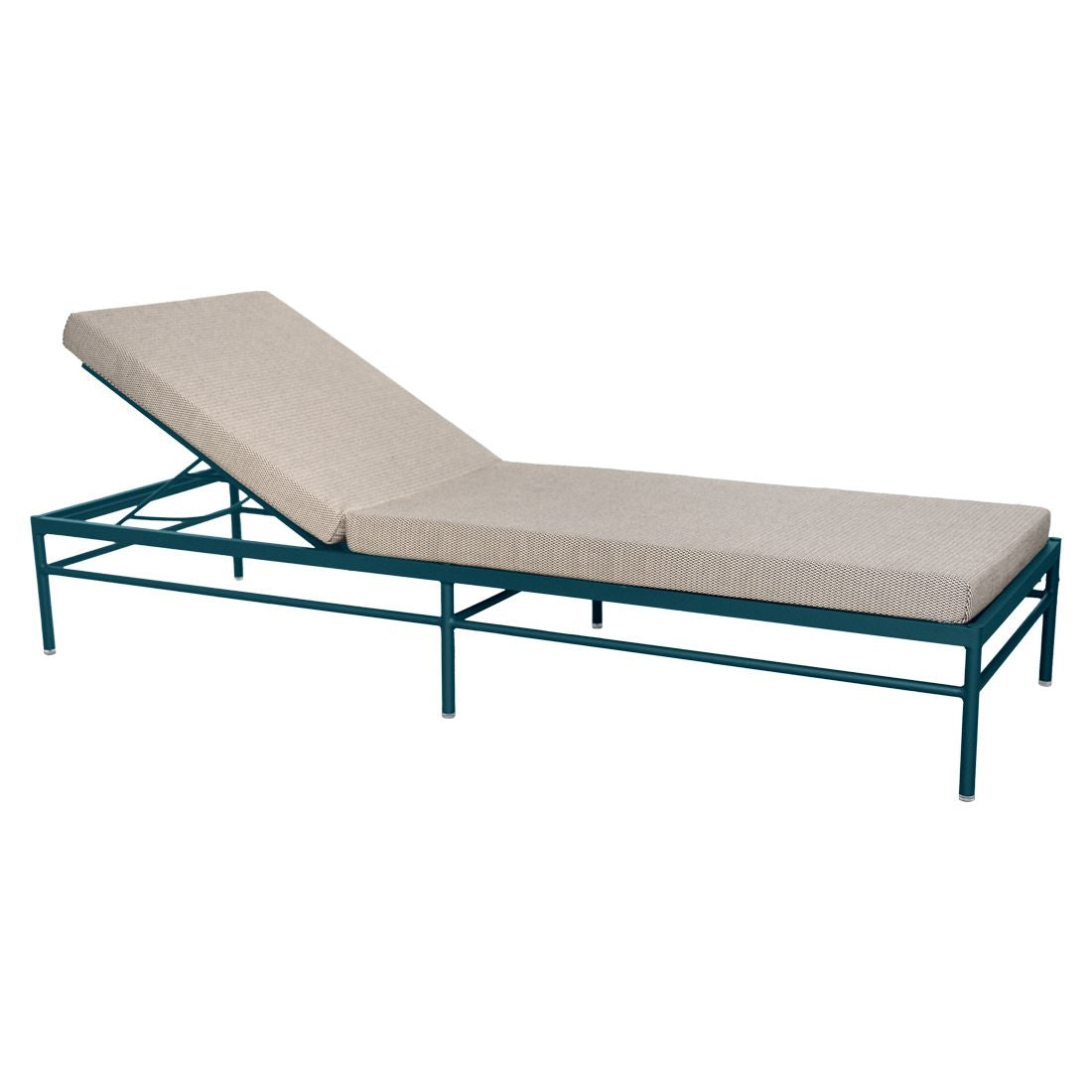 Fermob Rivage Bain de soleil Bleu acapulco 21 Teint Masse Texture Stracciatella M01284 