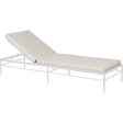 Fermob Rivage Bain de soleil modulable Blanc coton 01 Natté Sunbrella Ficelle M0610 