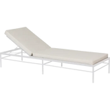 Fermob Rivage Bain de soleil modulable Blanc coton 01 Natté Sunbrella Ficelle M0610 