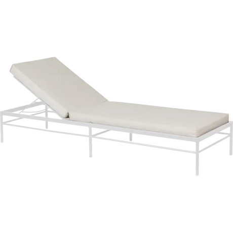Fermob Rivage Bain de soleil modulable Blanc coton 01 Natté Sunbrella Ficelle M0610 