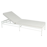Fermob Rivage Bain de soleil modulable Blanc coton 01 Perle D4 