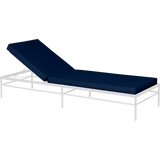 Fermob Rivage Bain de soleil modulable Blanc coton 01 Teint Masse Bleu Nuit M0754 