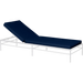 Fermob Rivage Bain de soleil modulable Blanc coton 01 Teint Masse Bleu Nuit M0754 