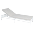 Fermob Rivage Bain de soleil modulable Blanc coton 01 Teint Masse Texture Osier M0605 