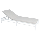 Fermob Rivage Bain de soleil modulable Blanc coton 01 Teint Masse Texture Osier M0605 