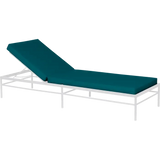 Fermob Rivage Bain de soleil modulable Blanc coton 01 Teint Masse Vert Paon cru M01353 
