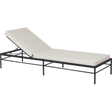 Fermob Rivage Bain de soleil modulable Réglisse 42 Natté Sunbrella Ficelle M0610 