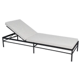 Fermob Rivage Bain de soleil modulable Réglisse 42 Teint Masse Texture Osier M0605 