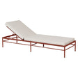Fermob Rivage Bain de soleil Ocre rouge 20 Natté Sunbrella Ficelle M0610 