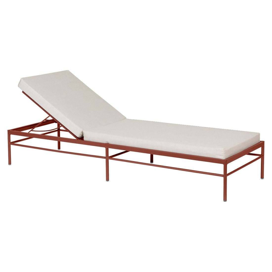 Fermob Rivage Bain de soleil Ocre rouge 20 Natté Sunbrella Ficelle M0610 