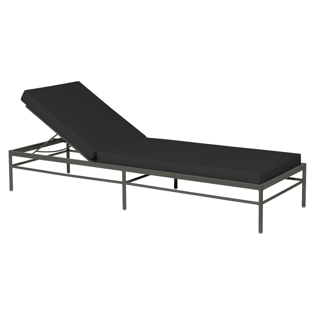 Fermob Rivage Bain de soleil Romarin 48 Natté Sunbrella Gris Nuit M01282 