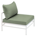Fermob Rivage Chauffeuse Blanc coton 01 Natté Sunbrella Cactus 82 