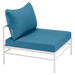 Fermob Rivage Chauffeuse Blanc coton 01 Teint Masse Bleu Adriatic M03941 