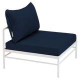 Fermob Rivage Chauffeuse Blanc coton 01 Teint Masse Bleu Nuit M0754 
