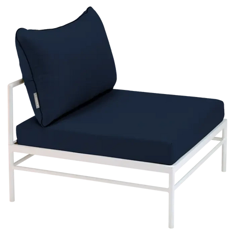 Fermob Rivage Chauffeuse Blanc coton 01 Teint Masse Bleu Nuit M0754 