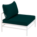 Fermob Rivage Chauffeuse Blanc coton 01 Teint Masse Vert Paon cru M01353 