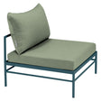 Fermob Rivage Chauffeuse Bleu acapulco 21 Natté Sunbrella Cactus 82 
