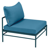 Fermob Rivage Chauffeuse Bleu acapulco 21 Teint Masse Bleu Adriatic M03941 