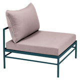 Fermob Rivage Chauffeuse Bleu acapulco 21 Teint Masse Papyrus M0602 