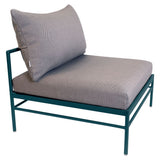 Fermob Rivage Chauffeuse Bleu acapulco 21 Teint Masse Texture Stracciatella M01284 