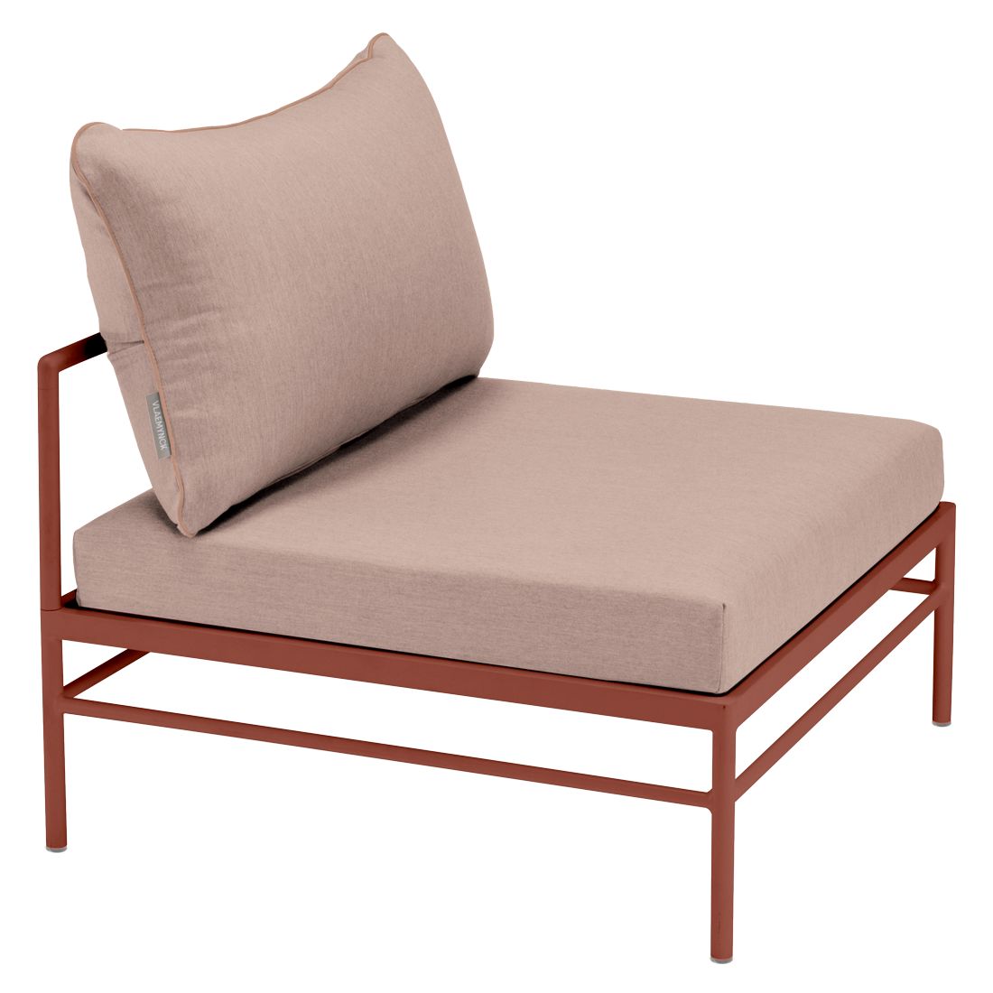 Fermob Rivage Chauffeuse Ocre rouge 20 Natté Sunbrella Ficelle M0610 