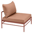 Fermob Rivage Chauffeuse Ocre rouge 20 Natté Sunbrella Pêche M0138 