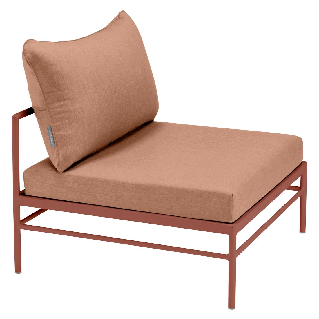 Fermob Rivage Chauffeuse Ocre rouge 20 Natté Sunbrella Pêche M0138 