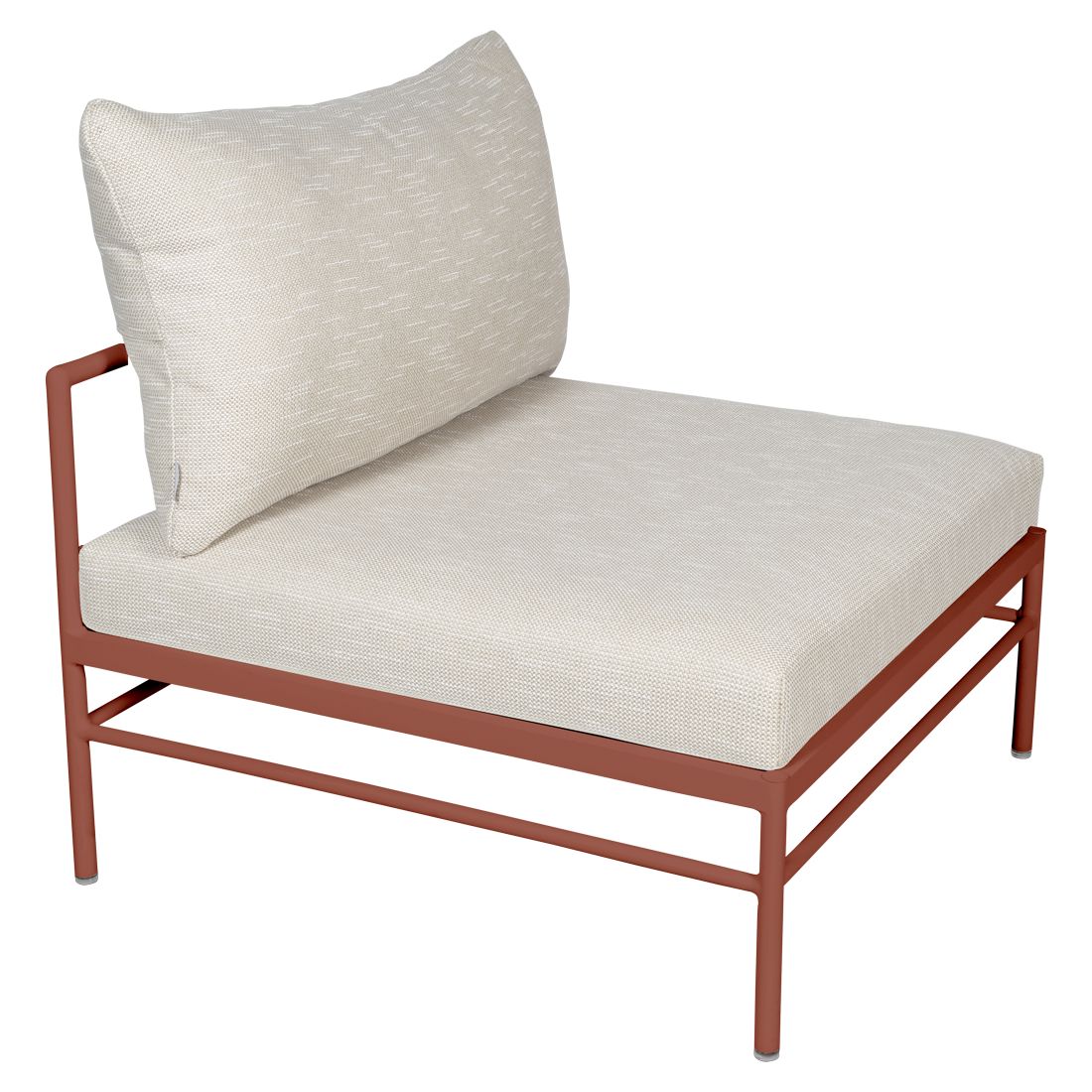 Fermob Rivage Chauffeuse Ocre rouge 20 Teint Masse Texture Osier M0605 