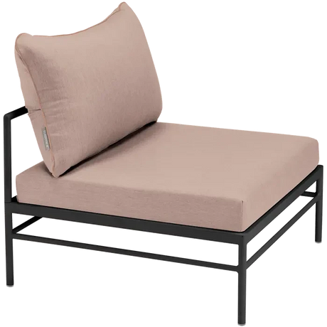 Fermob Rivage Chauffeuse Réglisse 42 Natté Sunbrella Ficelle M0610 