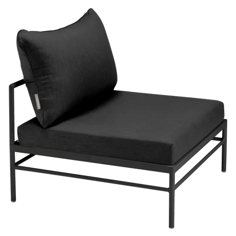 Fermob Rivage Chauffeuse Réglisse 42 Natté Sunbrella Gris Nuit M01282 