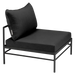Fermob Rivage Chauffeuse Réglisse 42 Natté Sunbrella Gris Nuit M01282 
